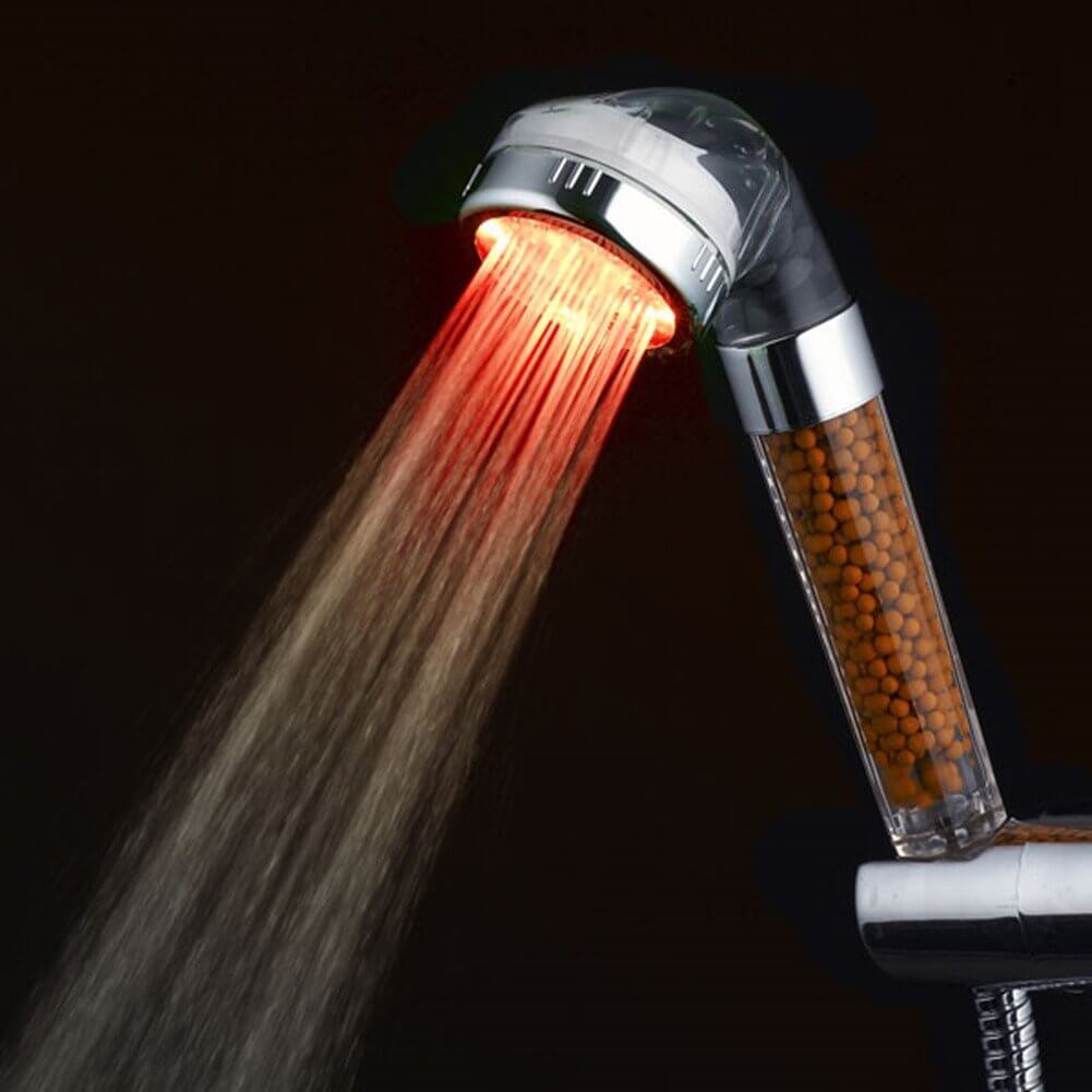 WYQN Shower Head With Temperature Controlled LED Lighting and Anion Magnets