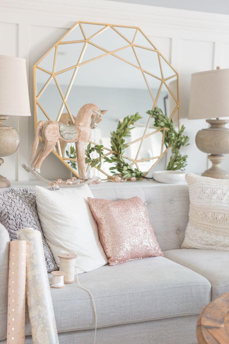 Rose Gold Wall Decor 23 Best Copper and Blush Home Decor  Ideas and Designs for 2020