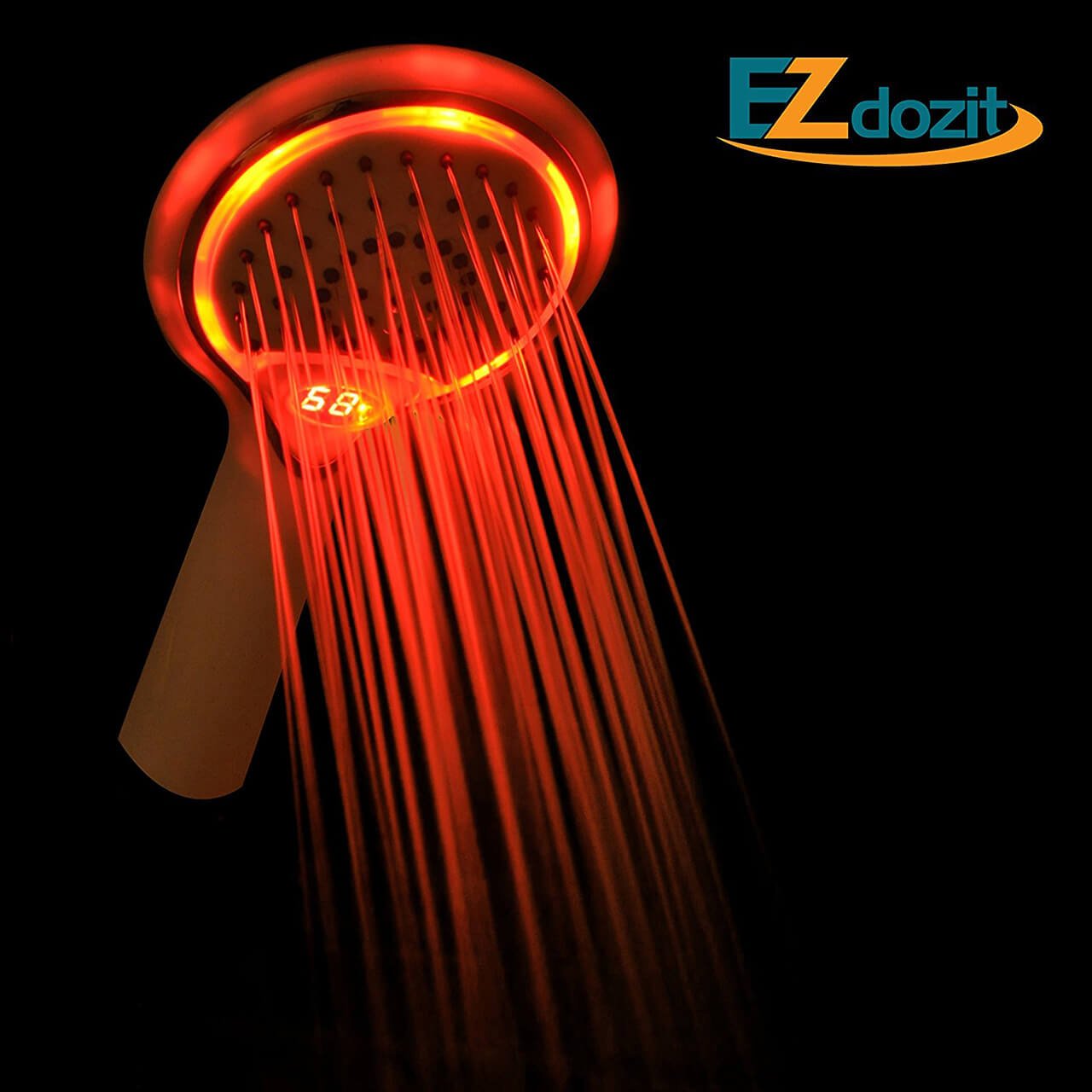 Ezdozit Shower Head With 3-Color LED Lighting
