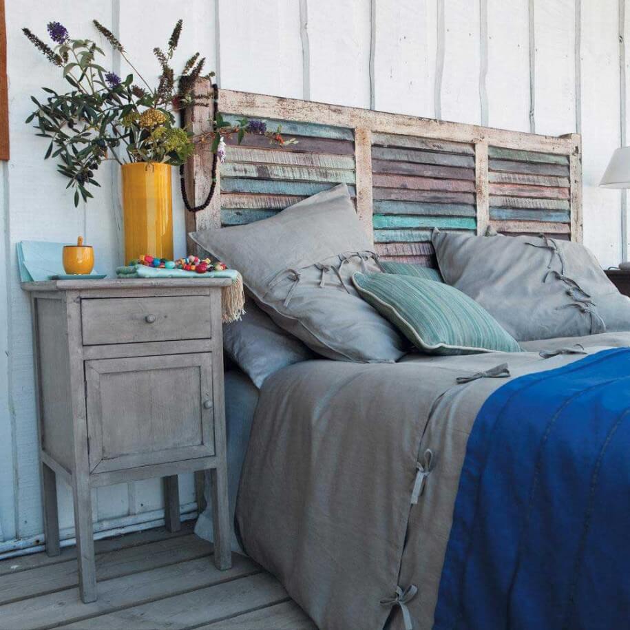 Shabby Chic Window Headboard