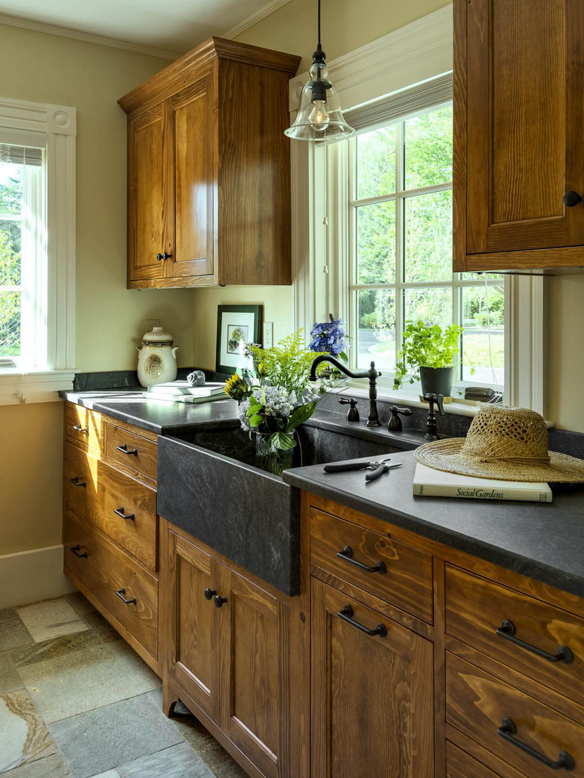 Simple Country Cottage Wooden Cabinets