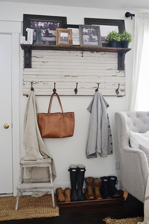 Edwardian Schoolhouse Coat and Hat Rack