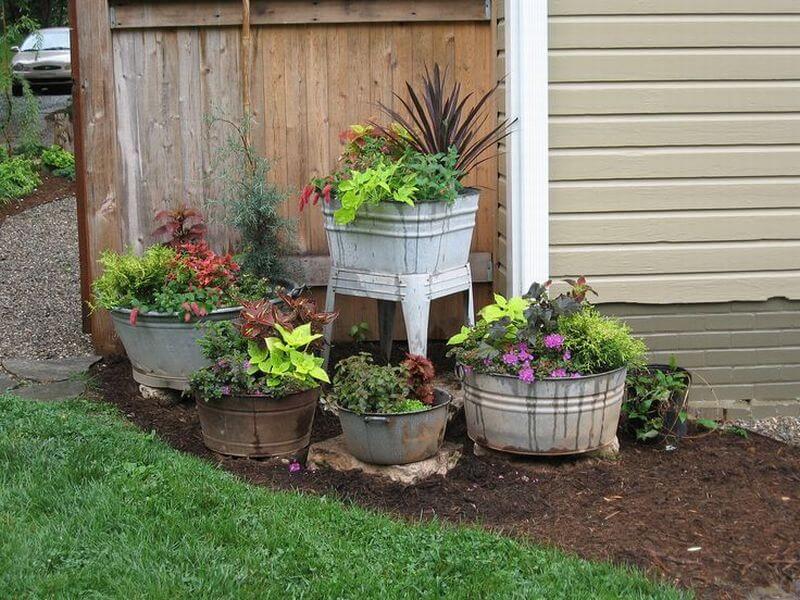 Antique Washtub Garden Tutorial