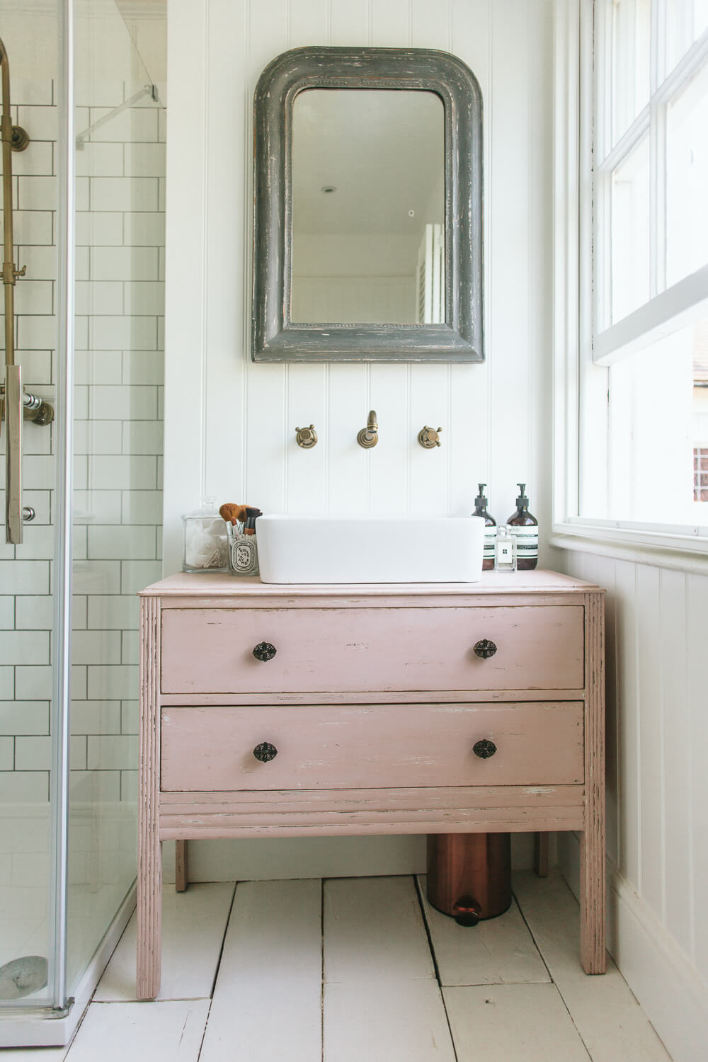 Diy Upcycled Dresser Bathroom Vanity Homebnc