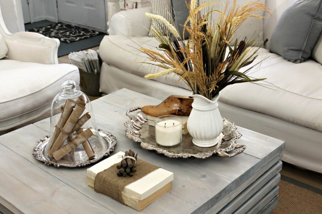 coffee table decorations for living room