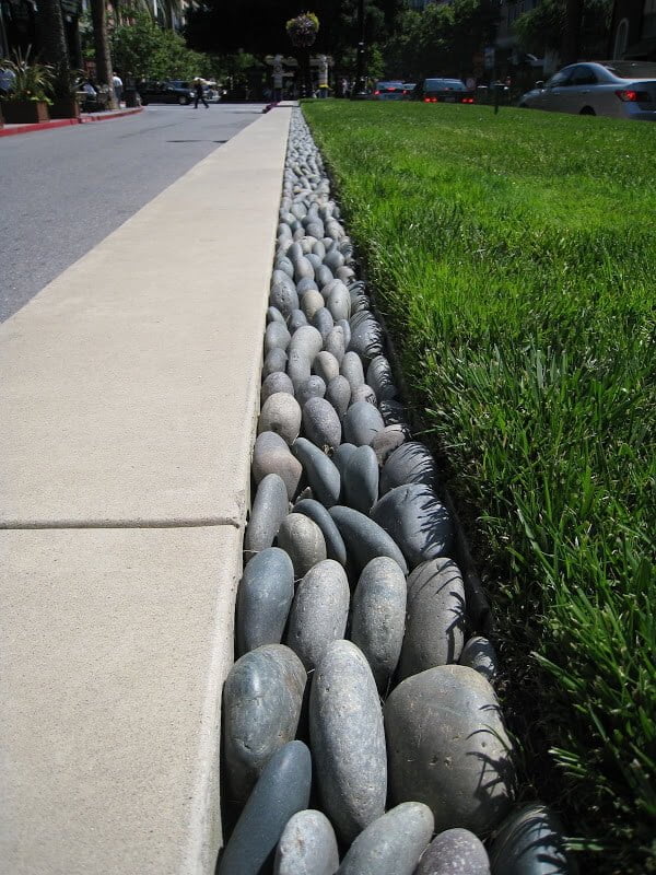 Easy DIY Stone Garden Edging