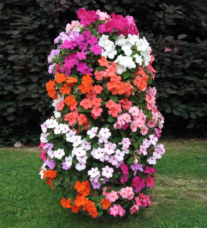 DIY Vertical Flower Garden Tower