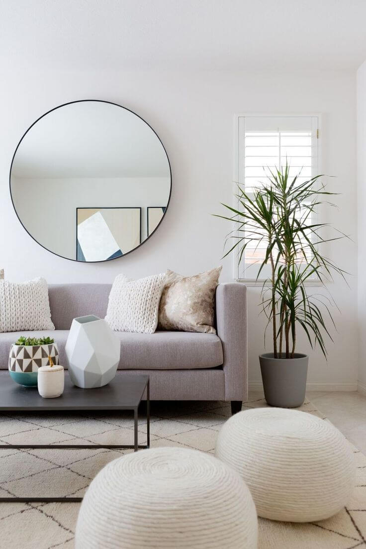 Chelsea Editor Style Circular Mirror