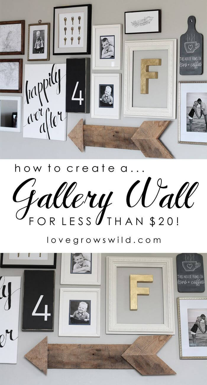 Rustic Parlor Style Gallery Wall