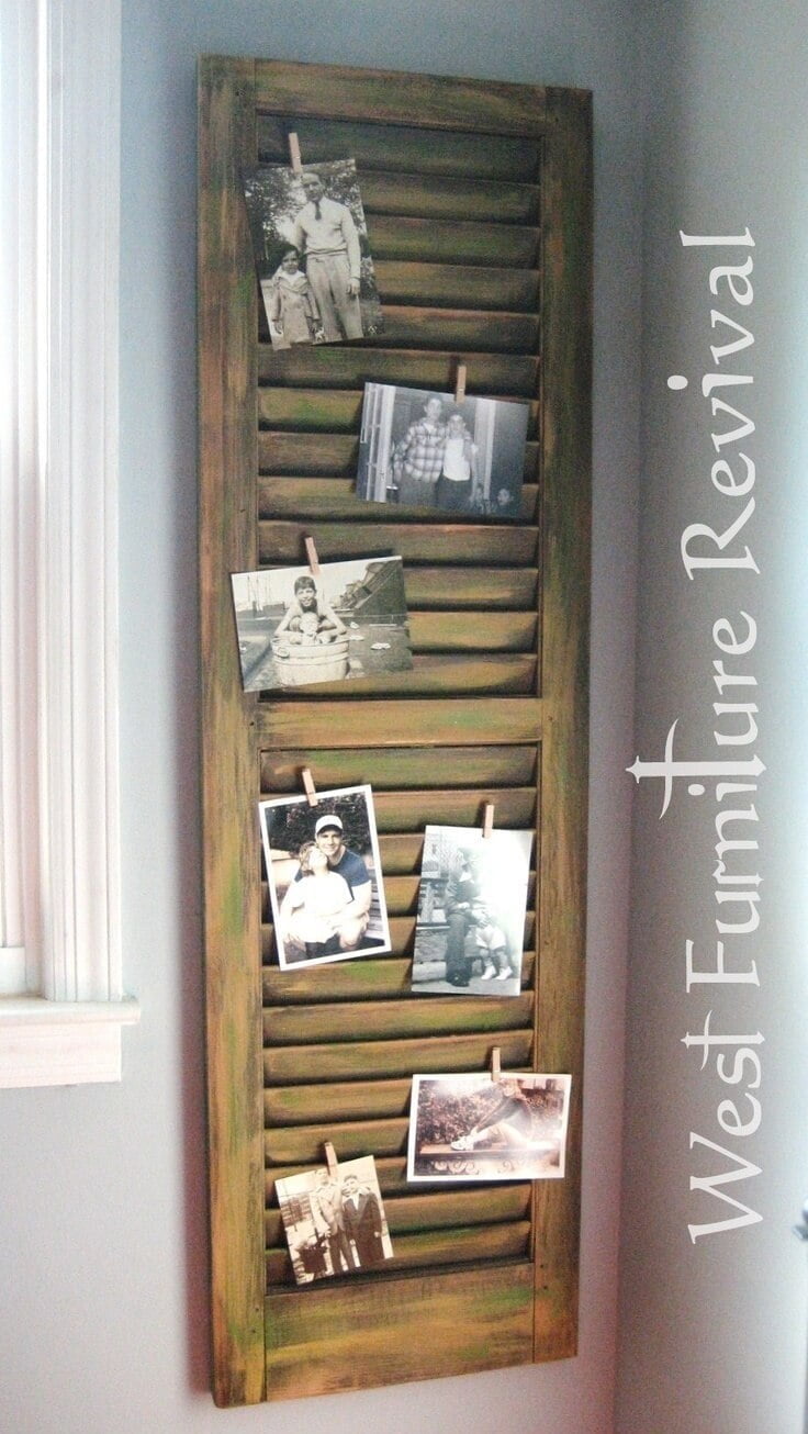 Vintage Window Photo Display