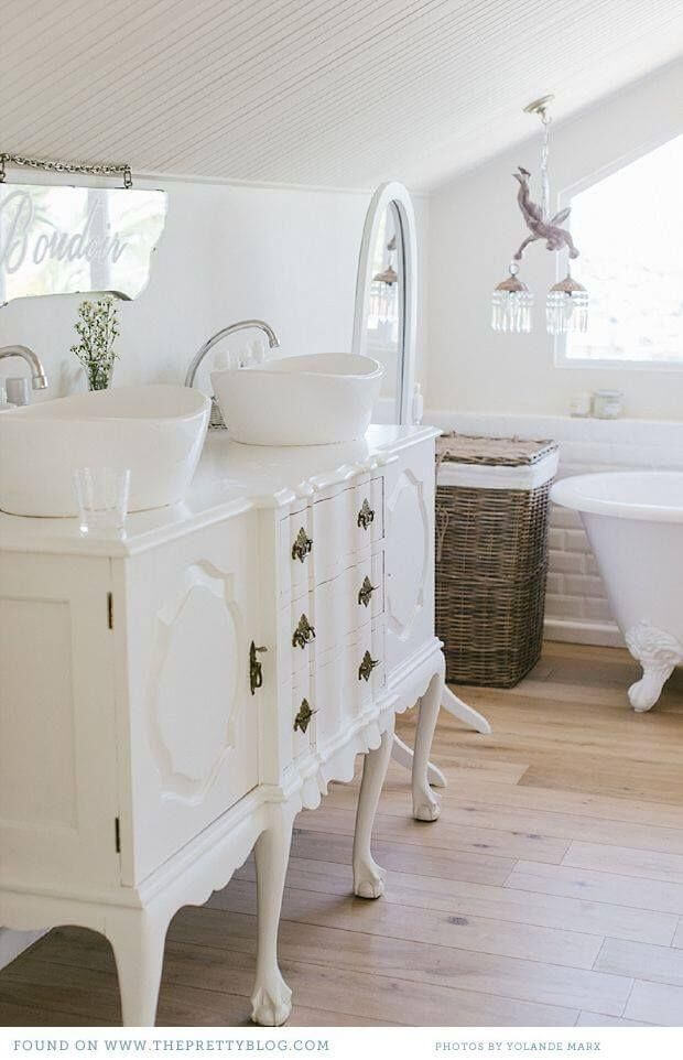 28 Best Shabby Chic Bathroom Ideas And, Rustic Chic Bathroom Vanity