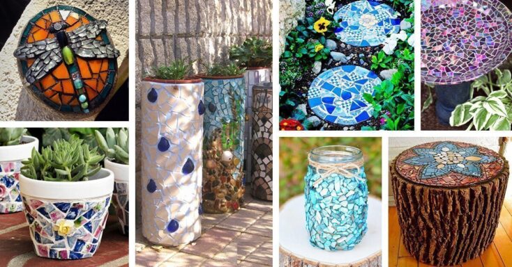 Featured image for 47 Pretty DIY Mosaic Decorations for Your Garden