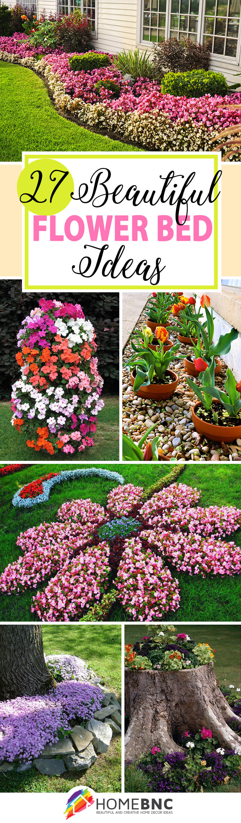 27 Best Flower Bed Ideas (Decorations and Designs) for 2019