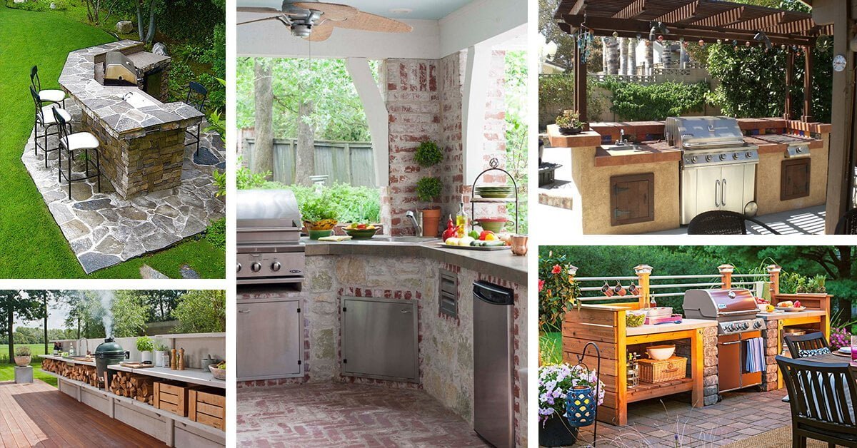 simple outdoor kitchen design ideas