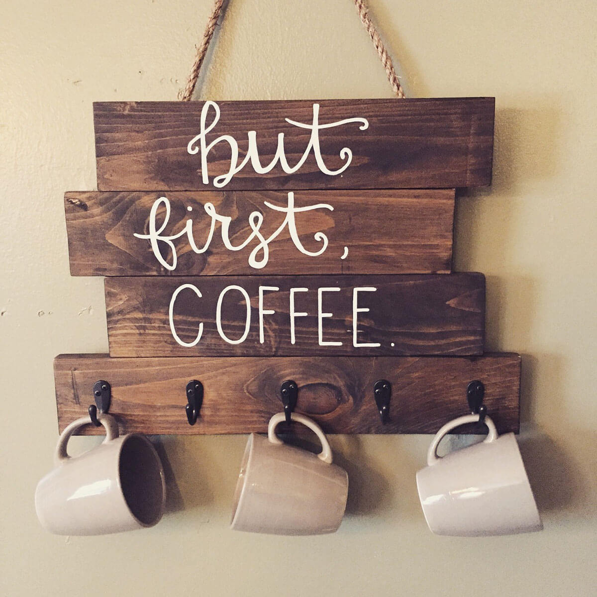 hooks to hang coffee cups