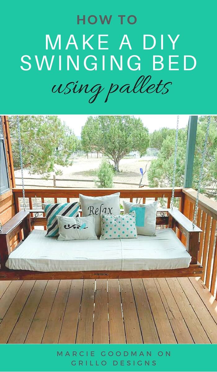 lätt blåsig DIY veranda Swing Bed Ideas