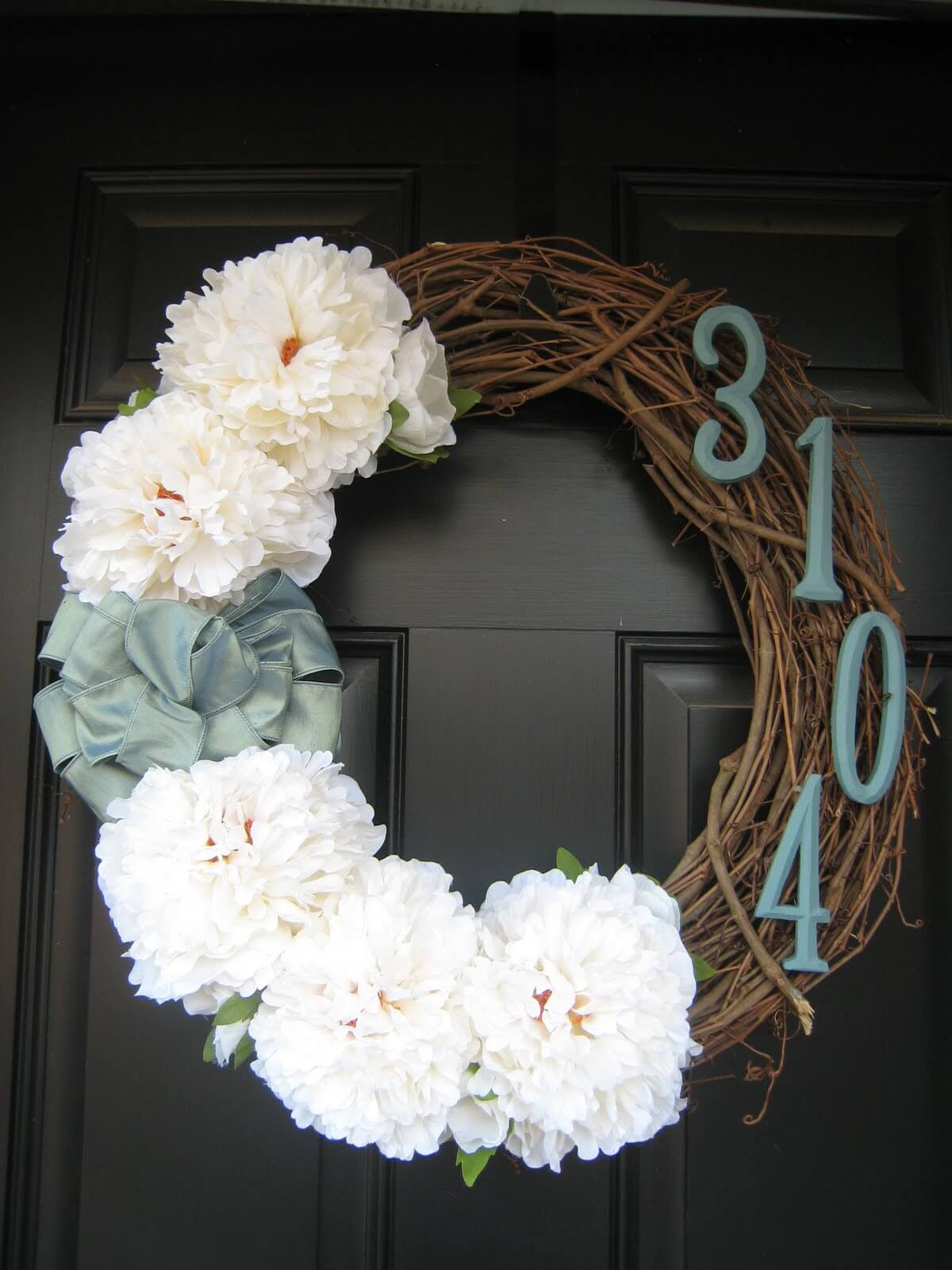 Sage and White Wreath for the Winter
