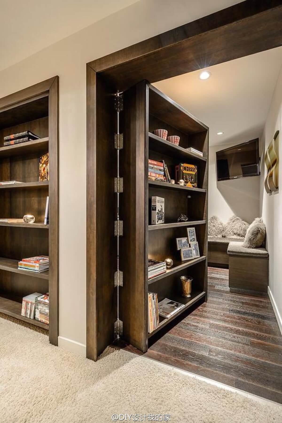 Secret Bookcase Doorway for Hidden Room