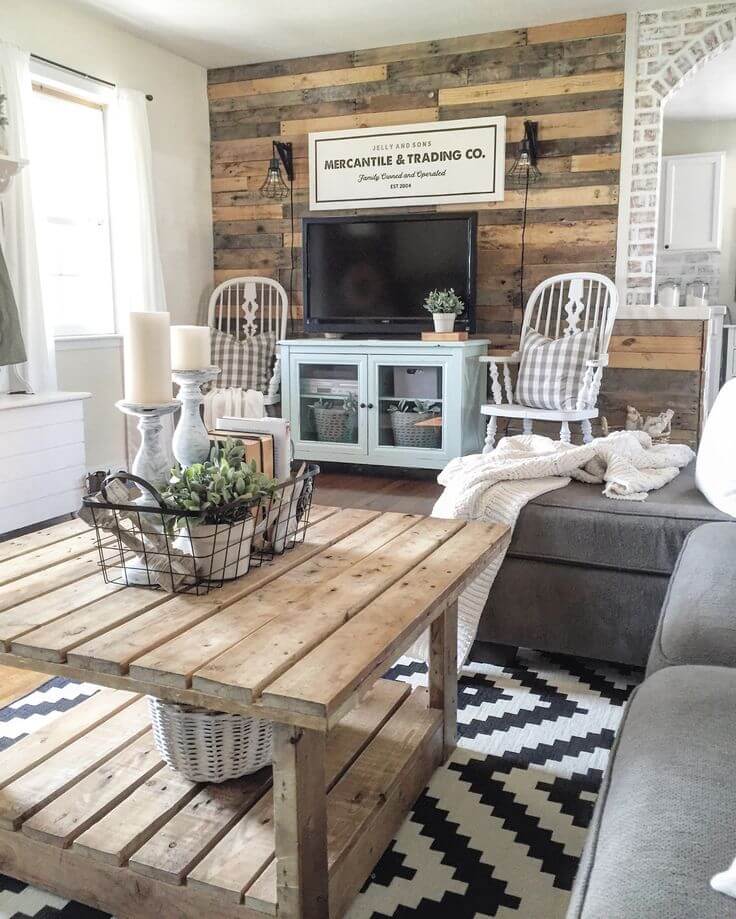 35 Best Farmhouse Living Room Decor Ideas And Designs For 2020