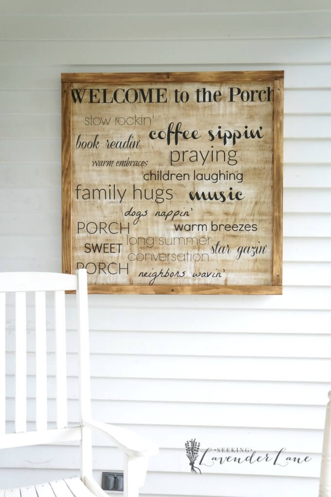 15 Amazing DIY Welcome Signs for Your Front Porch