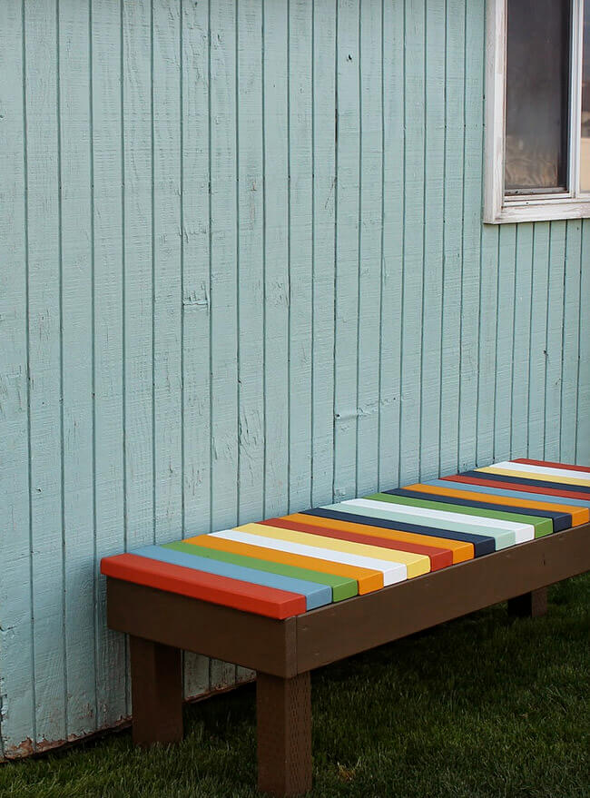 Colorful Taste of Central America Bench