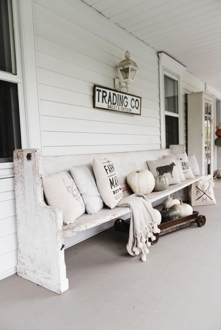 Rustic Farmhouse Porch Antique Sign