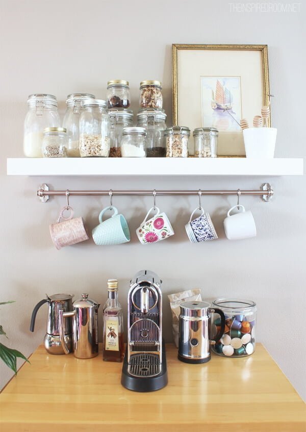 14 Creative DIY Mug Storage and Organization Ideas