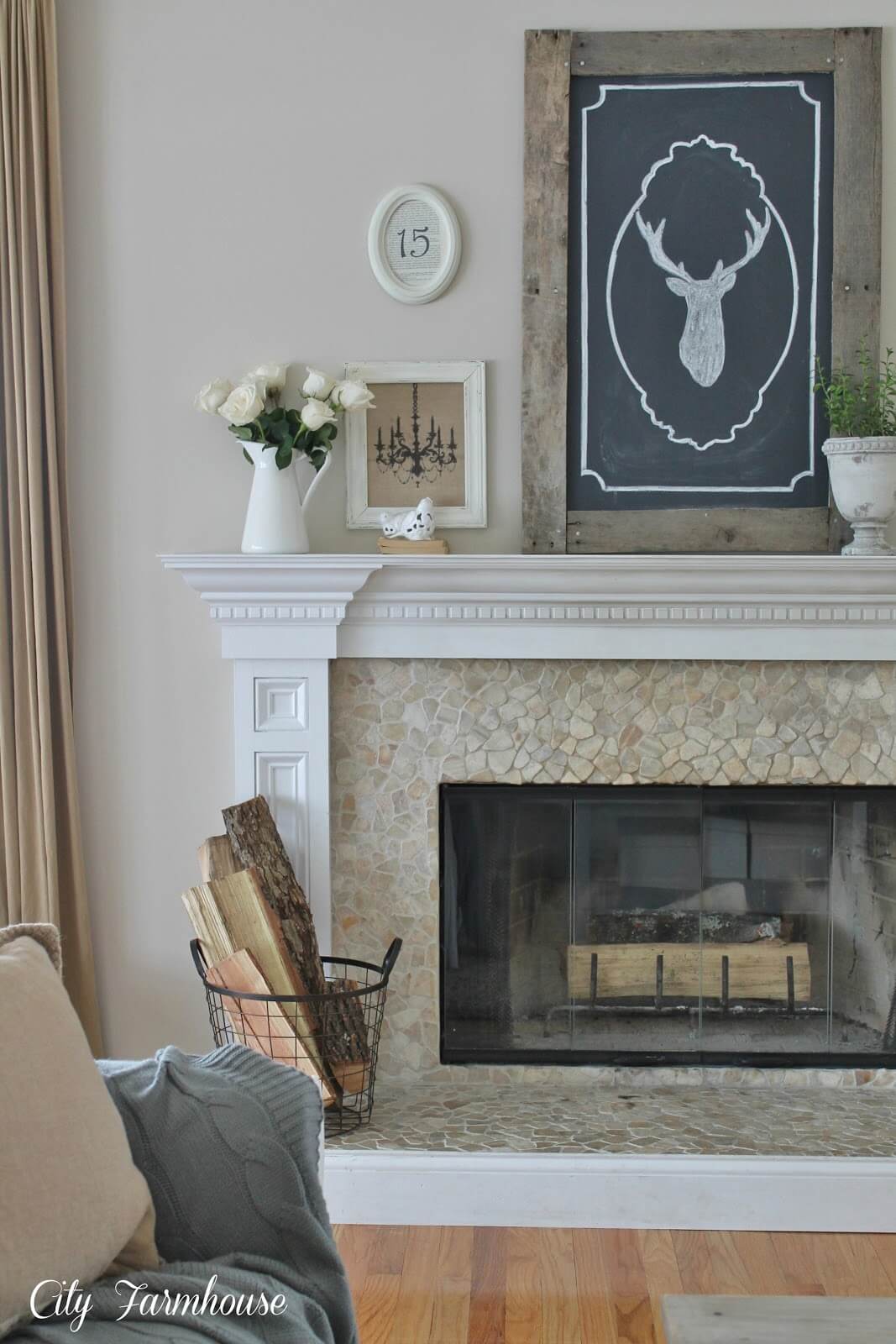 Elegant Provincial Country Fireplace Mantle