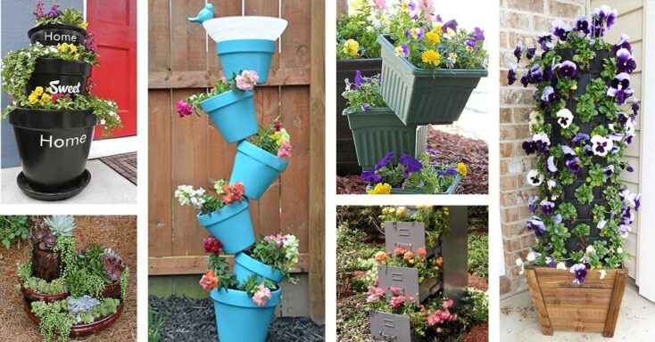Featured image for 21 Flower Towers You Can Make in a Weekend