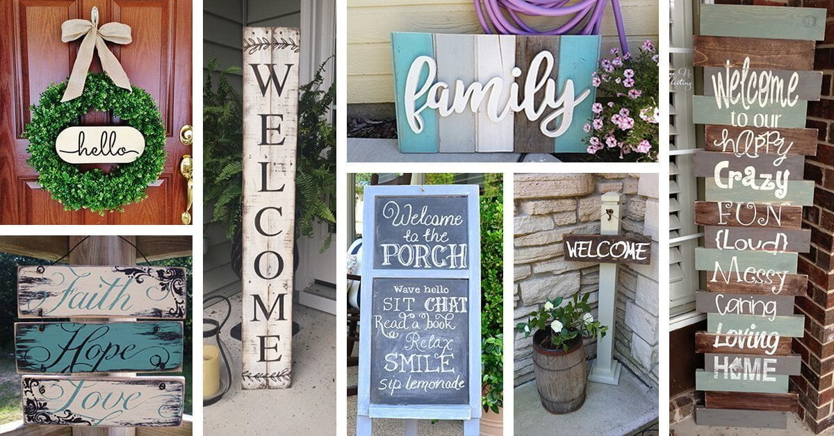 best front porch sign designs and diy