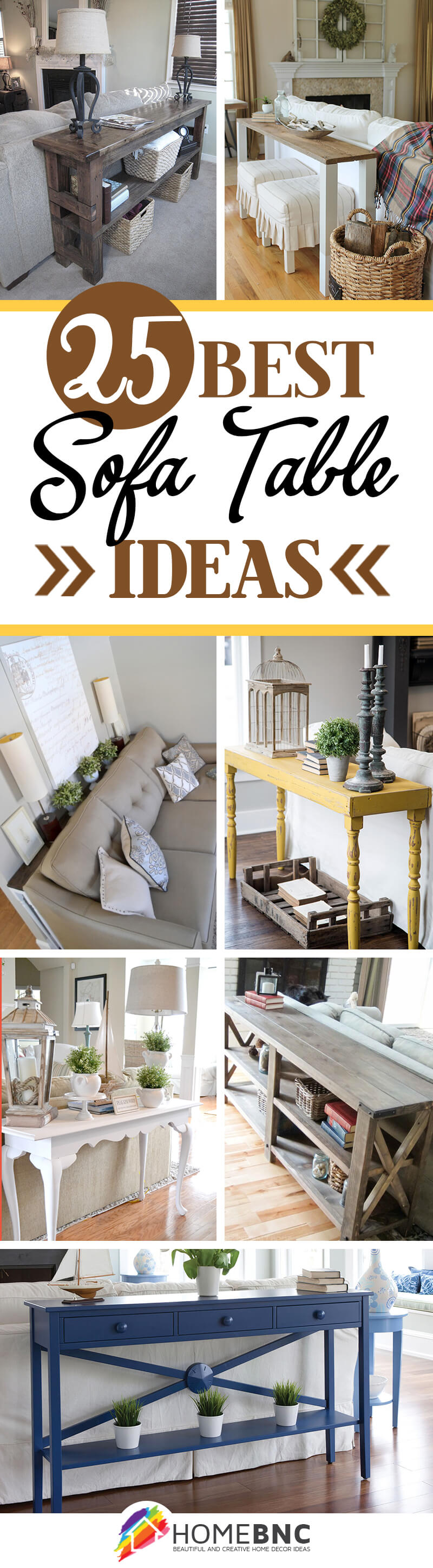 Sofa Table Ideas