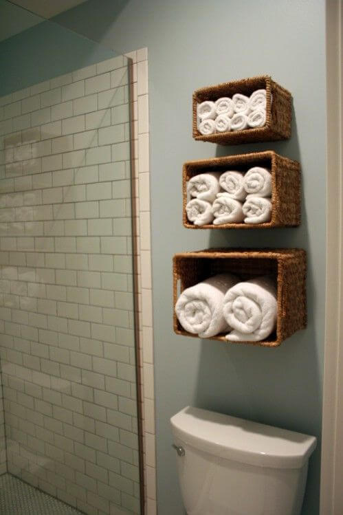 Tiered Trio Ascending Towel Baskets