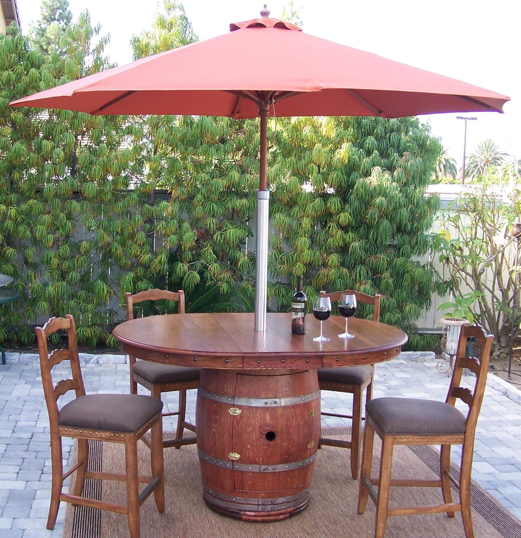 Napa Style Wine Barrel Patio Table