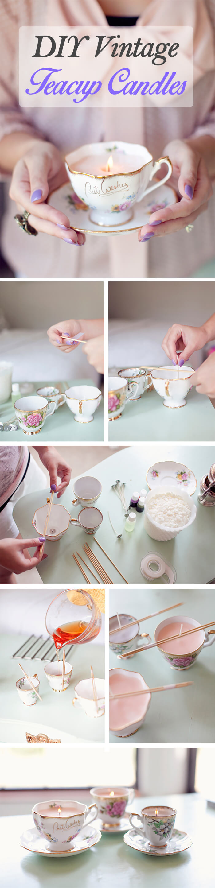 Tea-For-Two DIY Candles