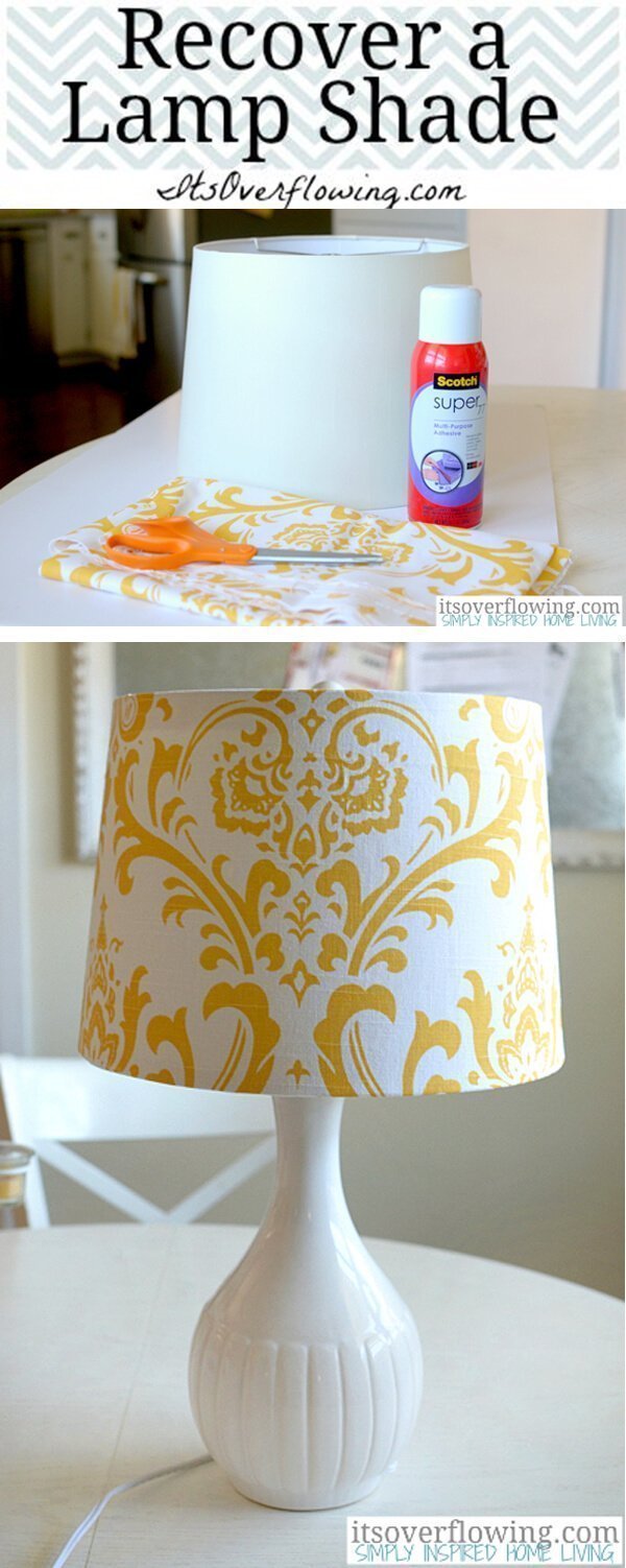 Favorite Fabric-Covered Lampshade