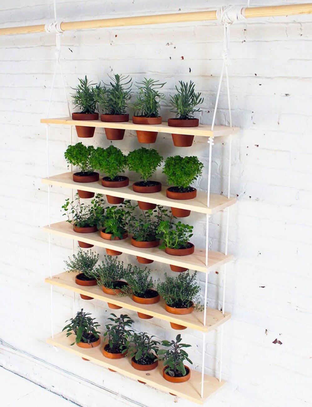 Easy to Make Hanging Herb Garden