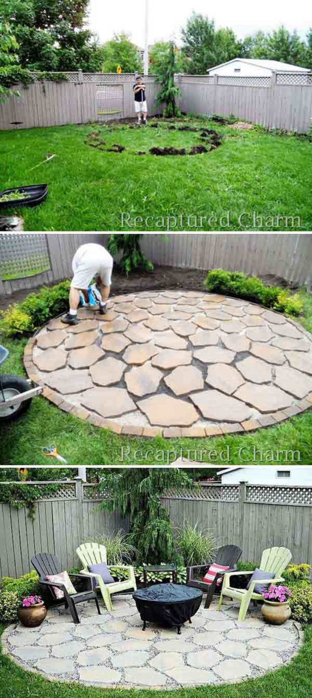 28 Best Round Firepit Area Ideas And, Patio Fire Pit Area