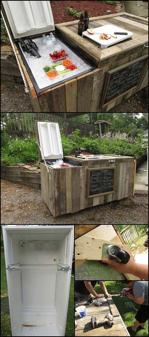 An Ice Box Lined with Driftwood