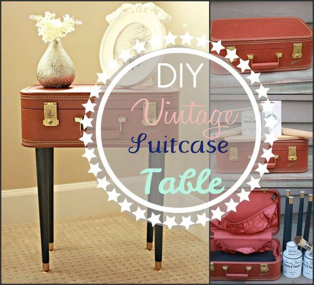 Armchair Traveler Vintage DIY Suitcase Table