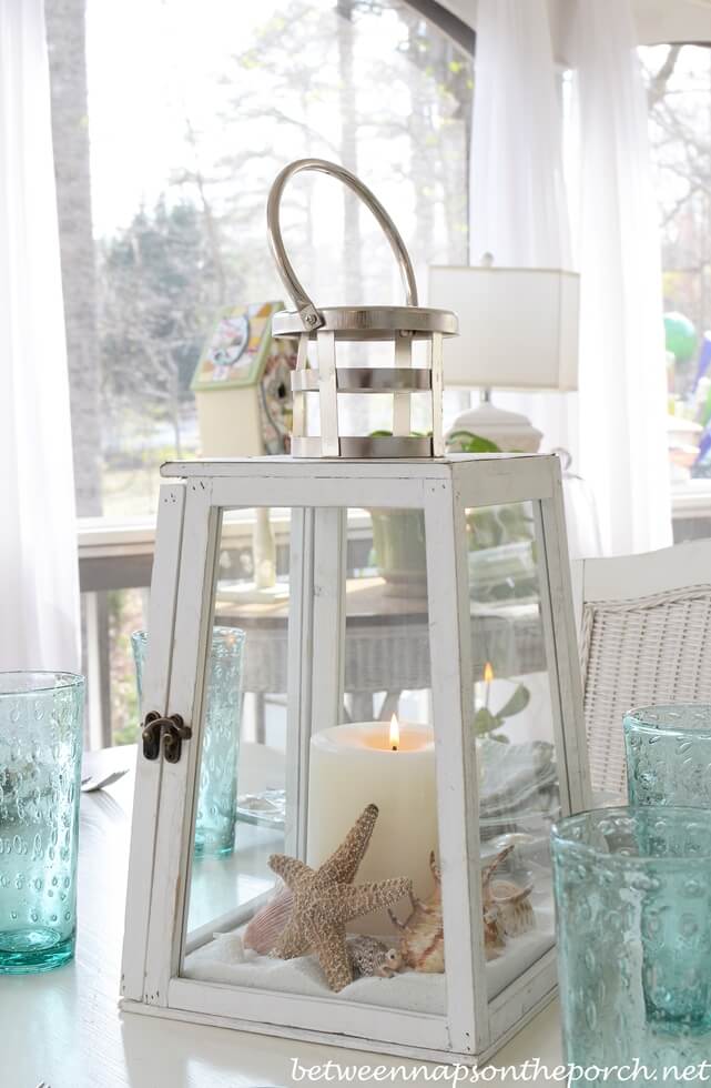 Lantern with Remnants of the Beach Inside