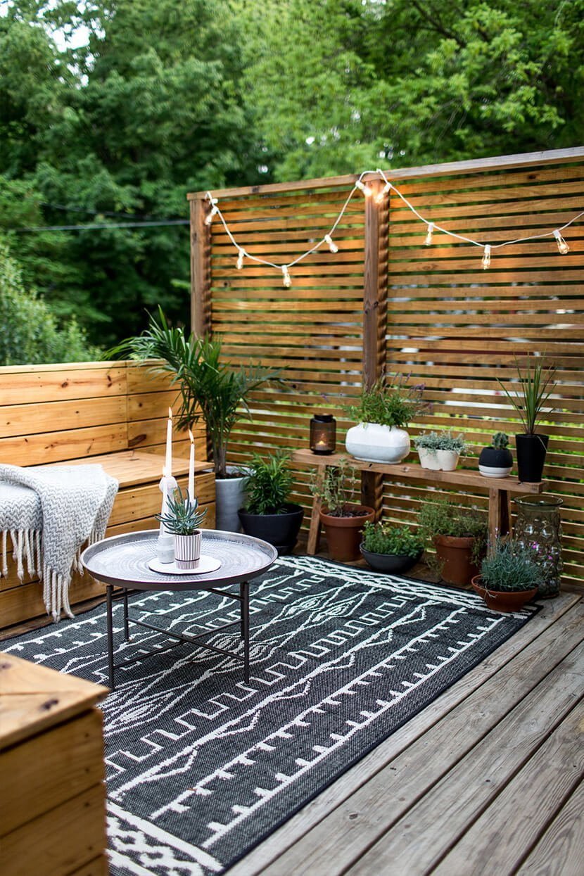 Modern Garden Seating Area with Industrial Touches — Homebnc