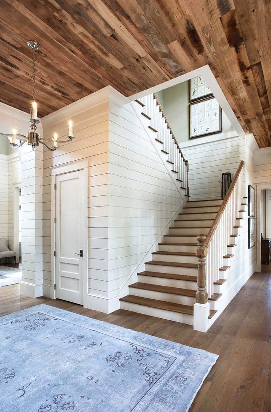 Cottage Style Bright Whites Wood Wall