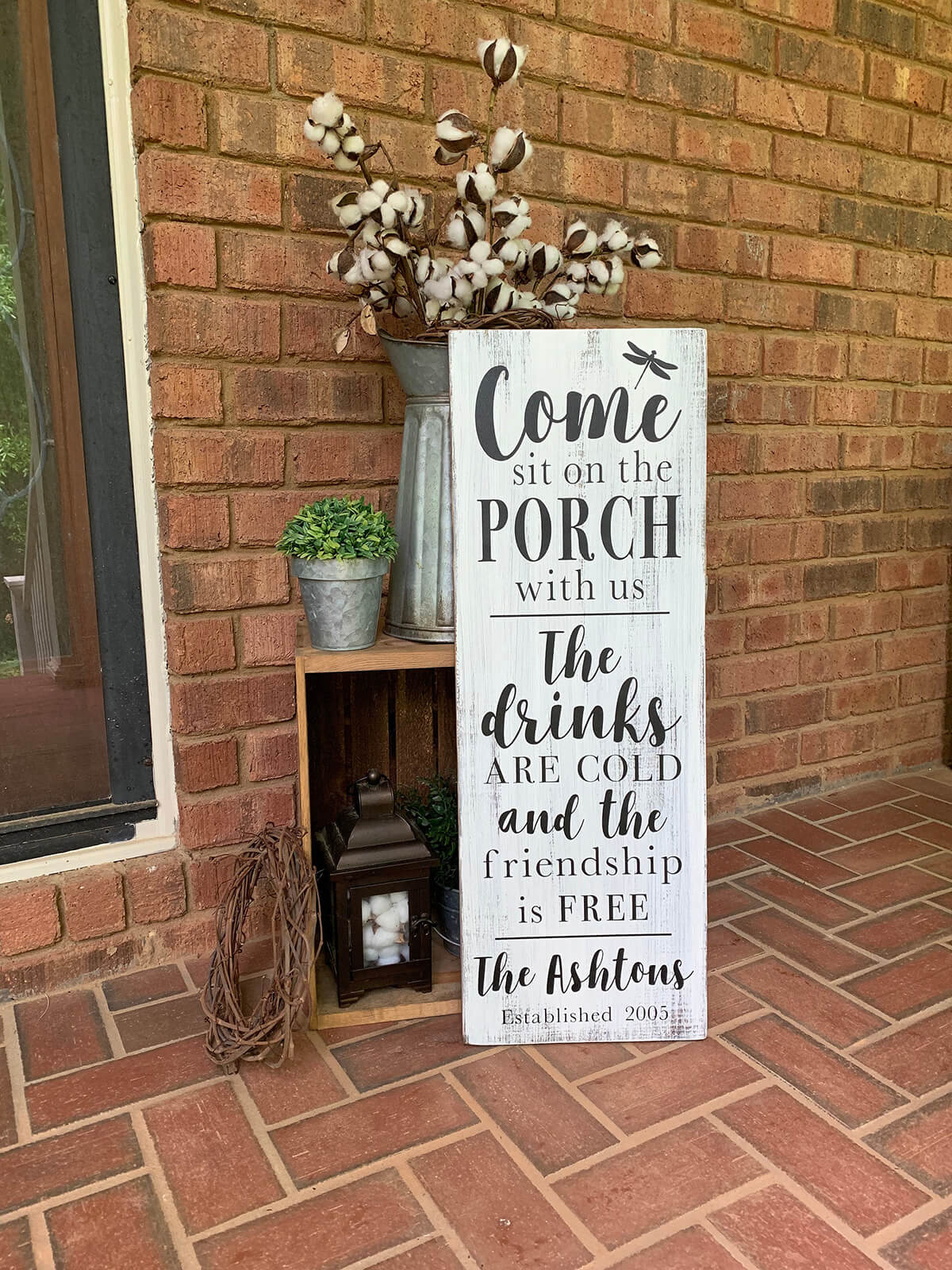  Family  Name  Personalized Porch Sign  Homebnc