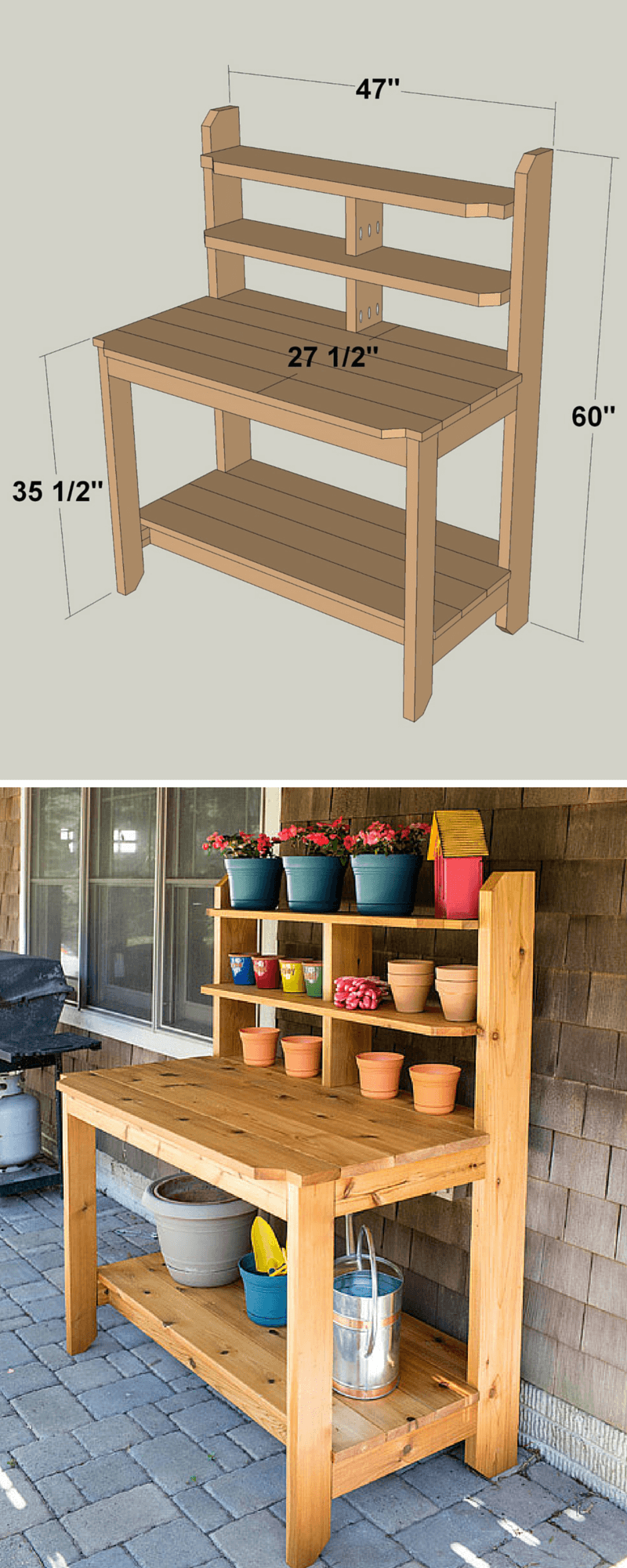 Cottage Garden Planter's Stand