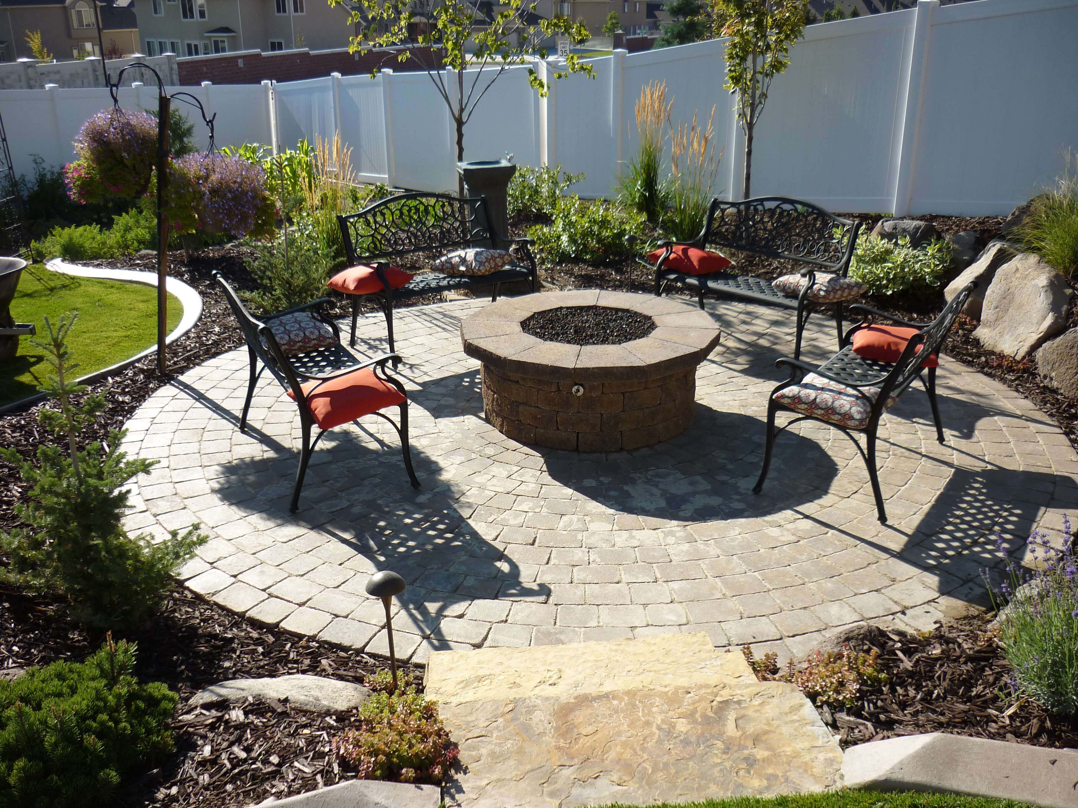 A Raised Pit in a Walled Garden