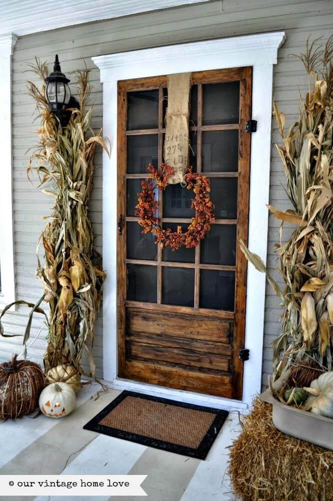 country rustic front porch decor