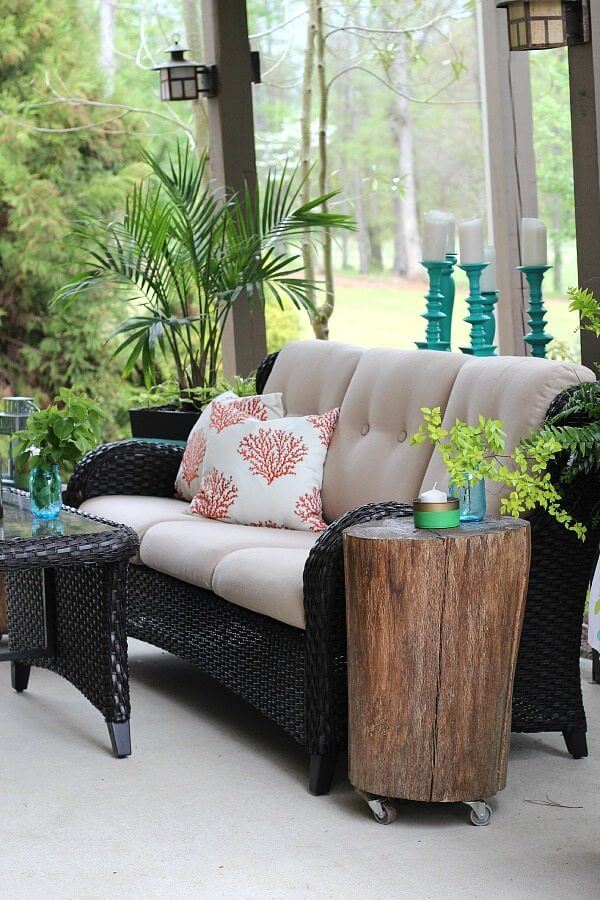 Updated Wicker Summer Porch Decor Ideas