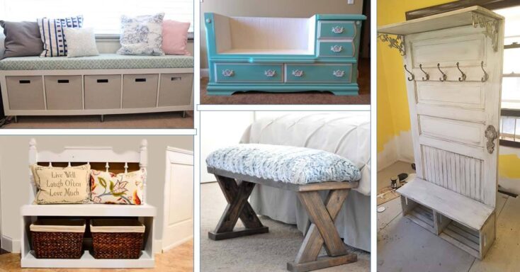 Featured image for 25 Easy DIY Entryway Bench Projects You Can Make This Weekend