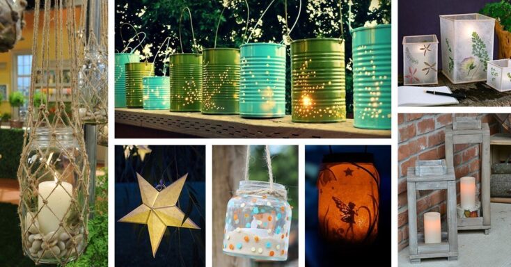 Featured image for 28 DIY Garden Lantern Ideas to Illuminate your Outdoor Area