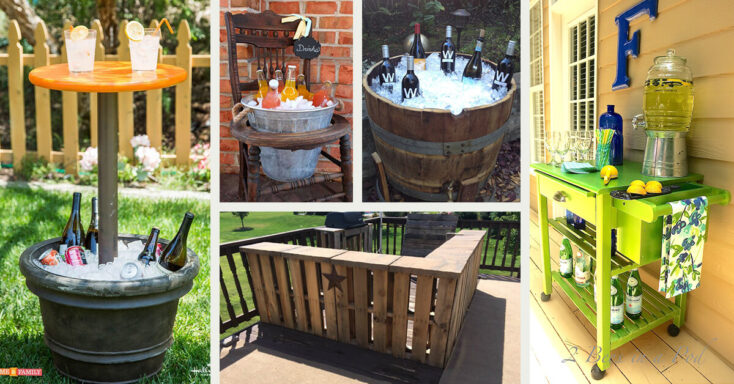 Featured image for 40+ DIY Outdoor Bars that are Easy to Create